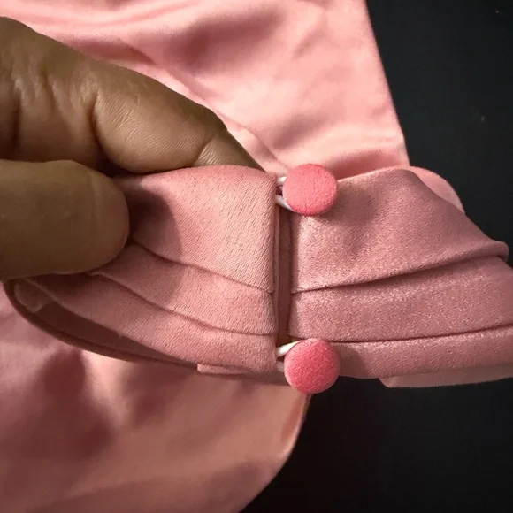 BHLDN Halter Satin Maxi Dress Size 14P Dusty Rose Bridesmaid Formal Wedding - Picture 10 of 12